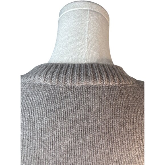 2/$30 ZARA Womens Medium Sleeveless Knit Sweater Vest Gray Taupe Wool Blend - Picture 9 of 12